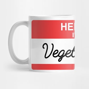 Hello I'm Vegetarian Mug